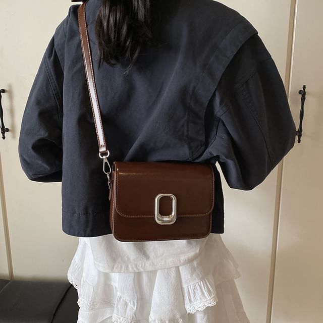 Leather Bag Faux Crossbody Flap