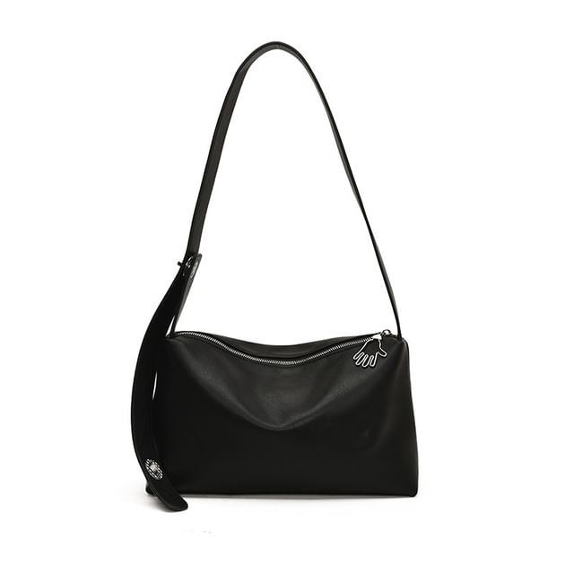 Faux Plain Bag Leather Shoulder
