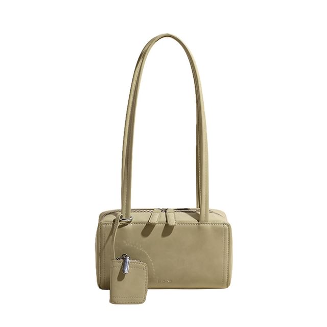 Faux Leather Shoulder Bag Box