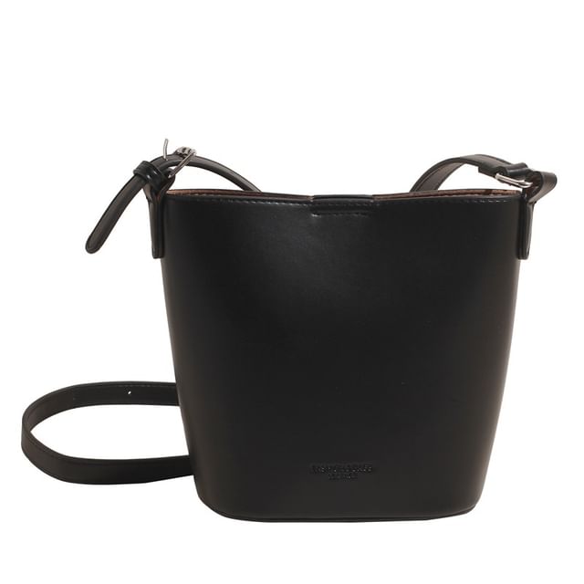 Bag Bucket Plain Leather Faux