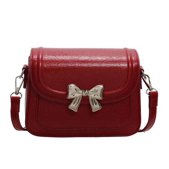 Bow Bag Flap Crossbody Accent