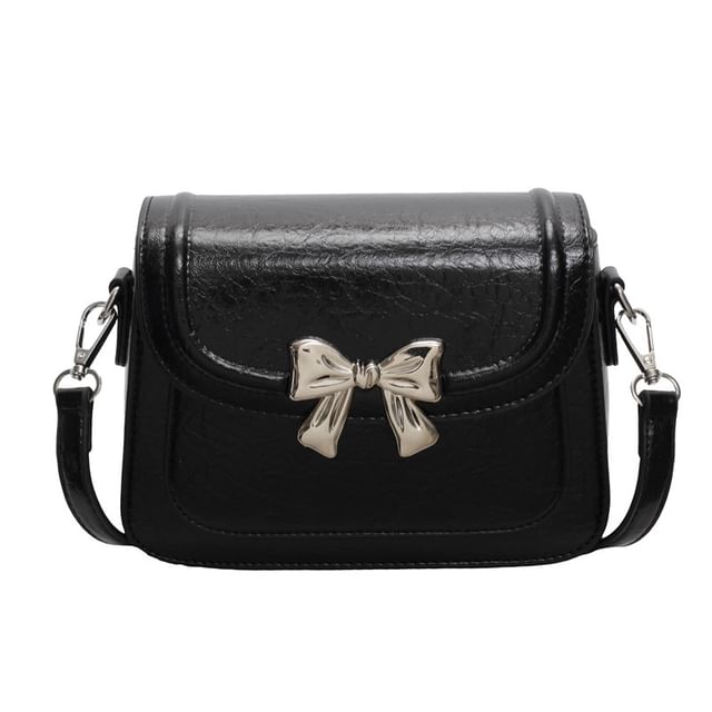 Bow Bag Flap Crossbody Accent