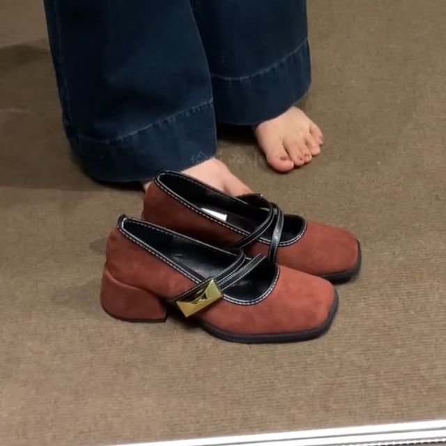 Heel Shoes Mary Chunky Jane