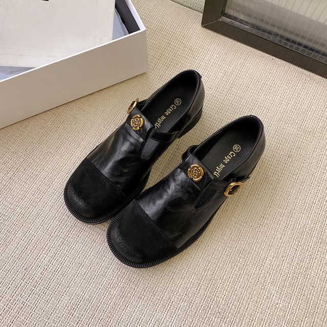 Jane Toe Pumps Cap Mary Block Heel