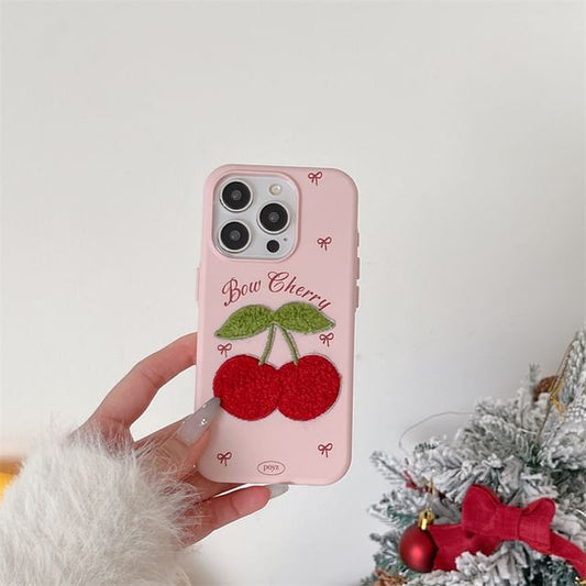 Case Cherry Embroidered Phone