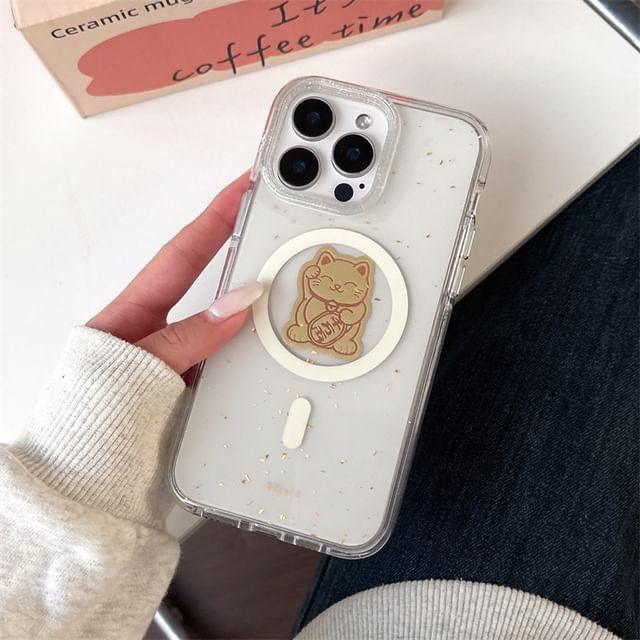 with MagSafe) (Compatible Cat Magnetic Lucky Case Phone