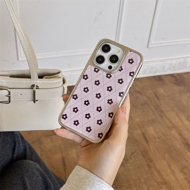 Argyle Phone Case Floral