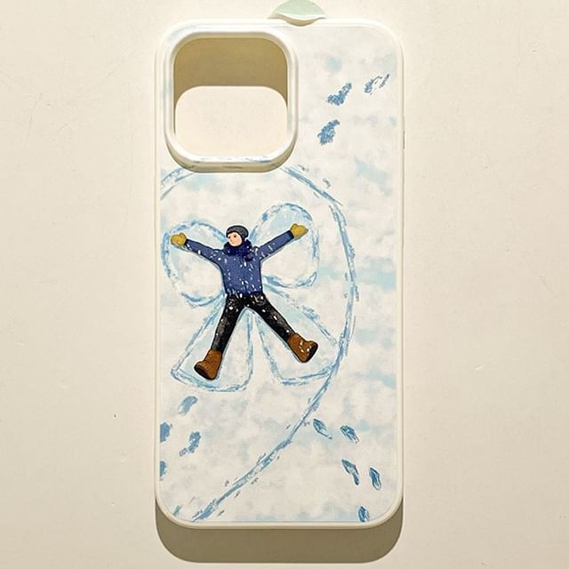 Couple Snow Phone Matching Case