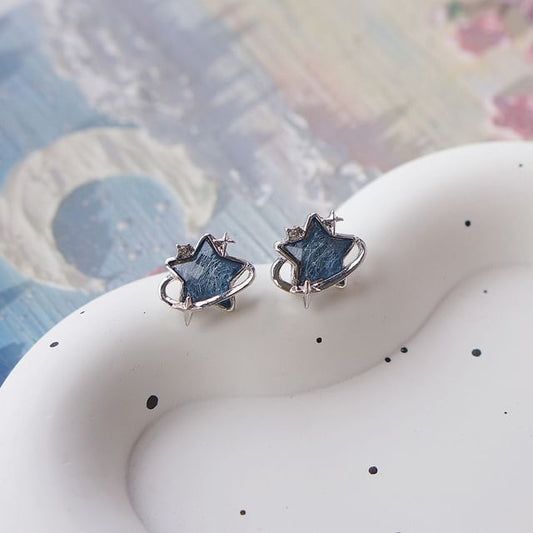 / Star Clip Earring On Stud