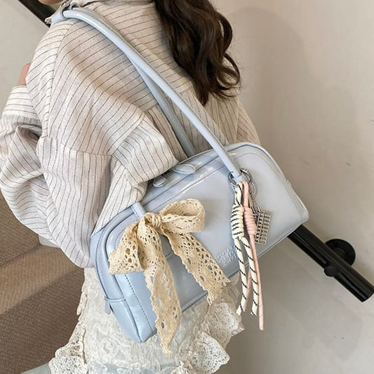 Bag Bowler Faux Leather Lettering