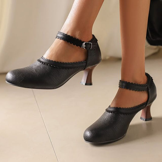 Pumps Jane Heel Mary Plain Low