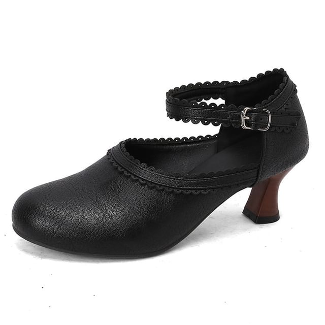 Pumps Jane Heel Mary Plain Low