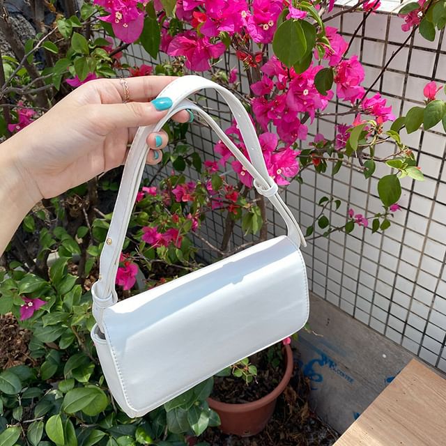 Flap Bag Plain Crossbody Faux Leather