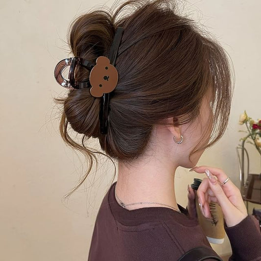 Hair Clip Claw Bear (Various Designs) Acrylic