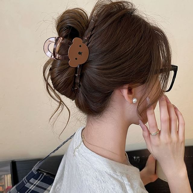 Hair Clip Claw Bear (Various Designs) Acrylic
