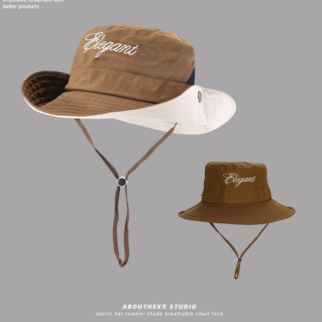 Hat Boonie Lettering Embroidered