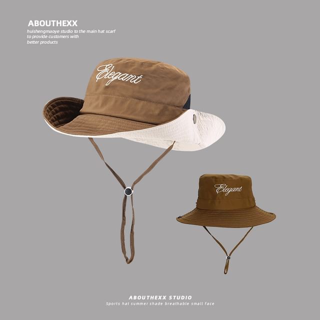 Hat Boonie Lettering Embroidered