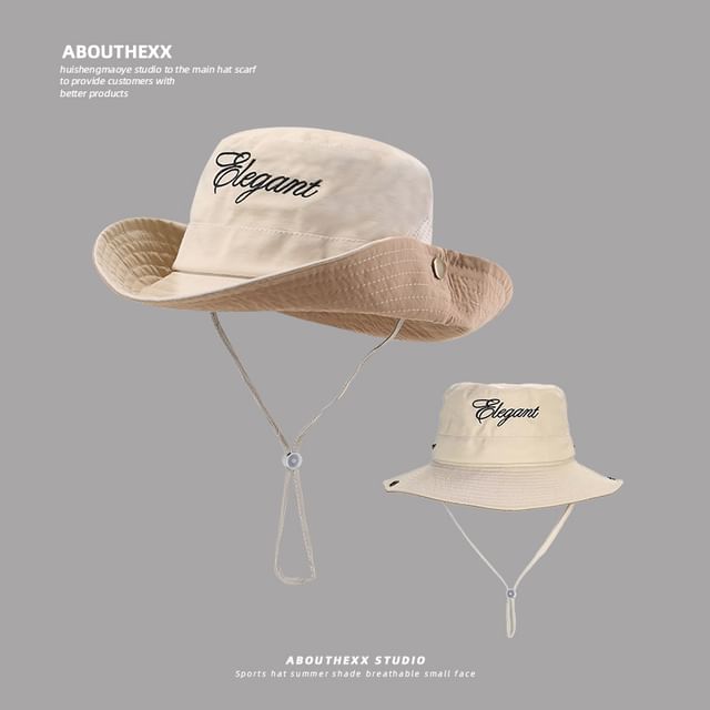 Hat Boonie Lettering Embroidered