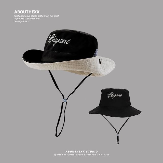 Hat Boonie Lettering Embroidered