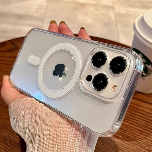 (Compatible Case Magnetic Transparent with Phone MagSafe)