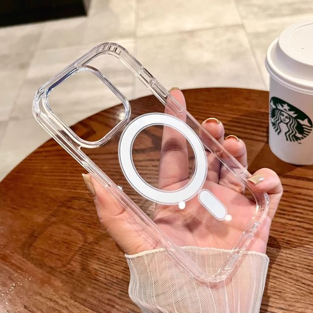 Magnetic Case (Compatible Transparent MagSafe) with Phone