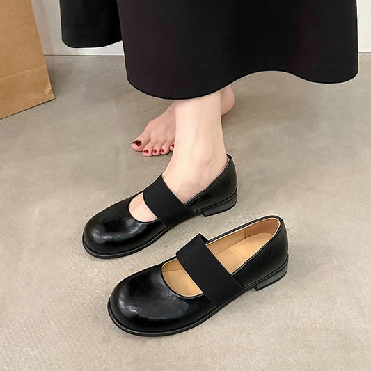 Pumps Jane Leather Faux Mary