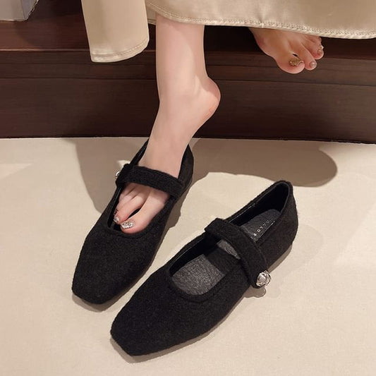 Mary Square Wedge Pumps Toe Hidden Jane