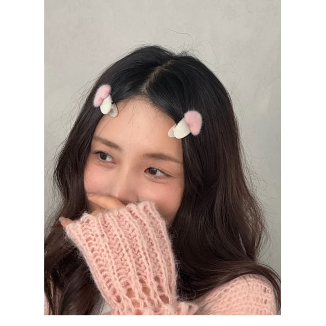 Heart Set Clip Fluffy Hair