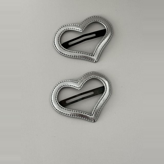 Set Hair Geometric Alloy Clip