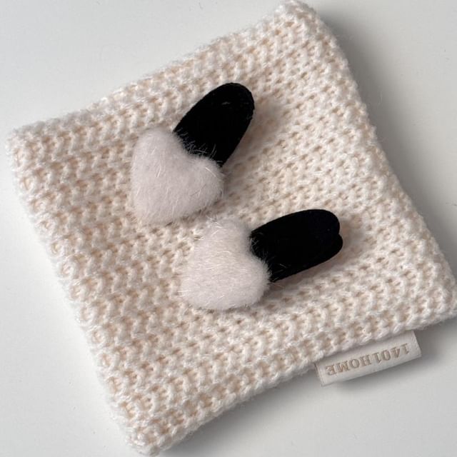 Heart Set Clip Fluffy Hair