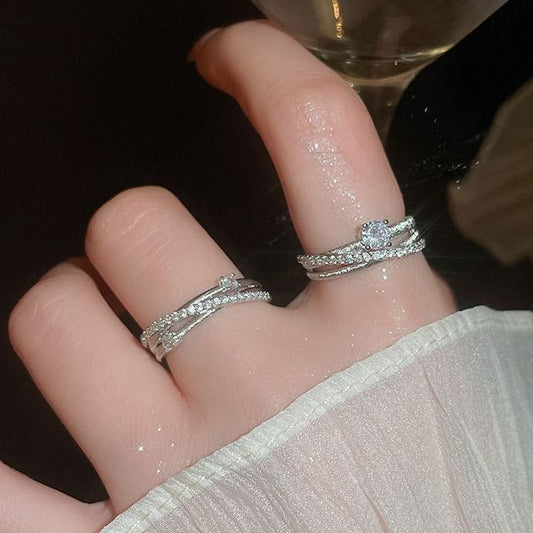 Zirconia Rhinestone Cubic Ring