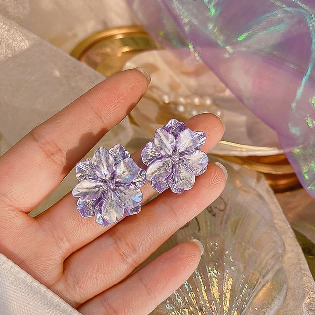 Earring Stud Drop Designs) Flower Butterfly (Various /