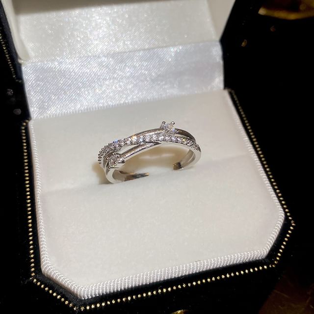 Zirconia Rhinestone Cubic Ring