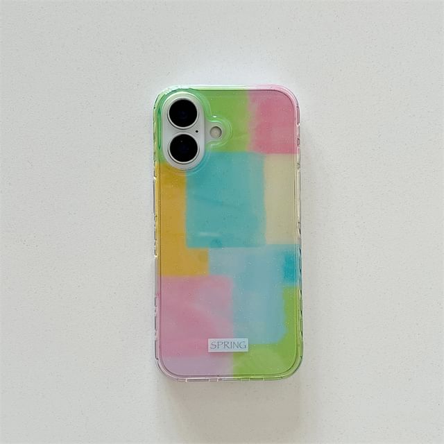 Block Color / Strap Phone Set Case