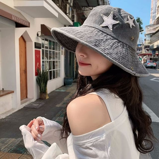 Hat Washed Applique Boonie Star