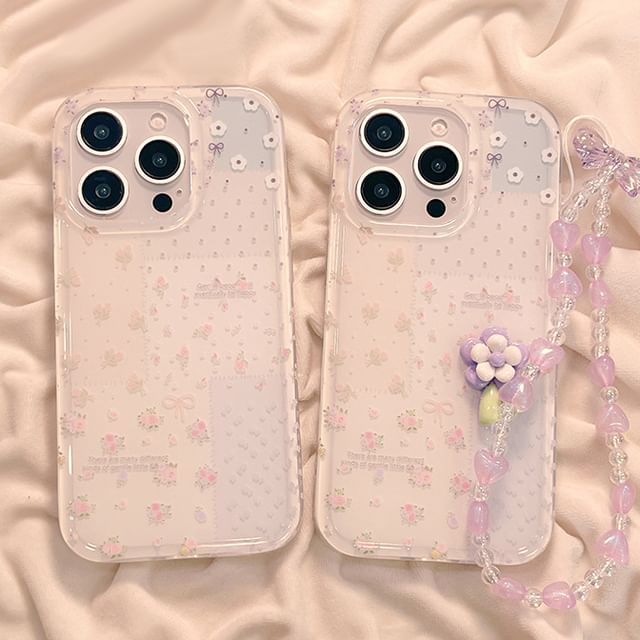 Strap Phone Floral Case / Set