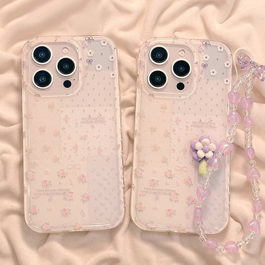 Strap Phone Floral Case / Set