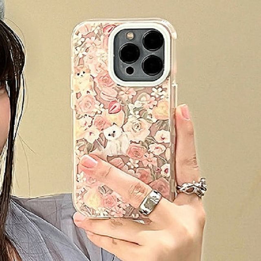 Phone Cat Floral Case