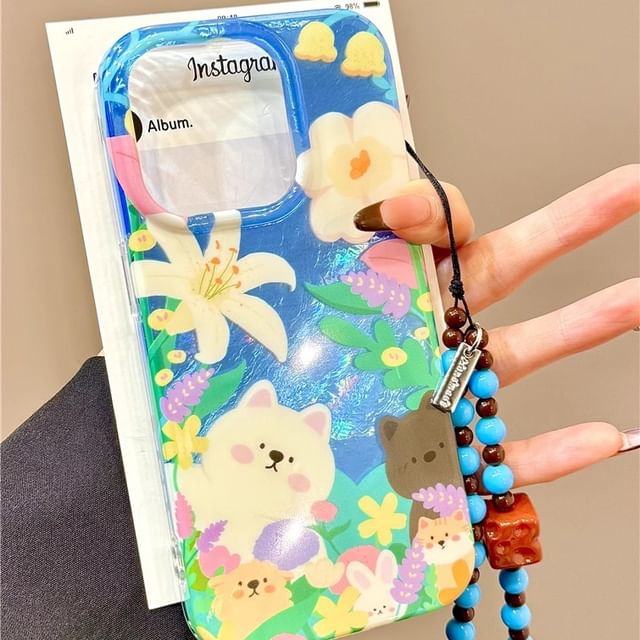 Phone with Strap Animal Case