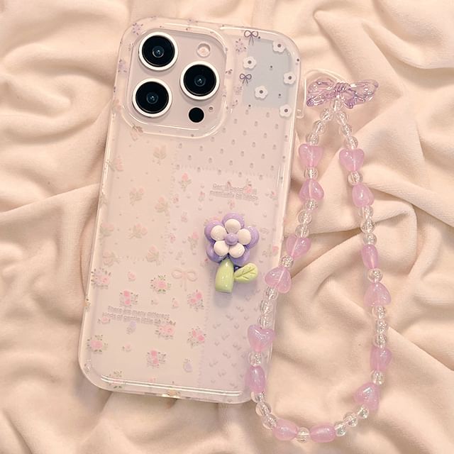 Strap Phone Floral Case / Set