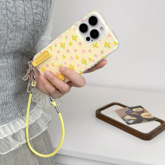 Strap Phone Case Floral with