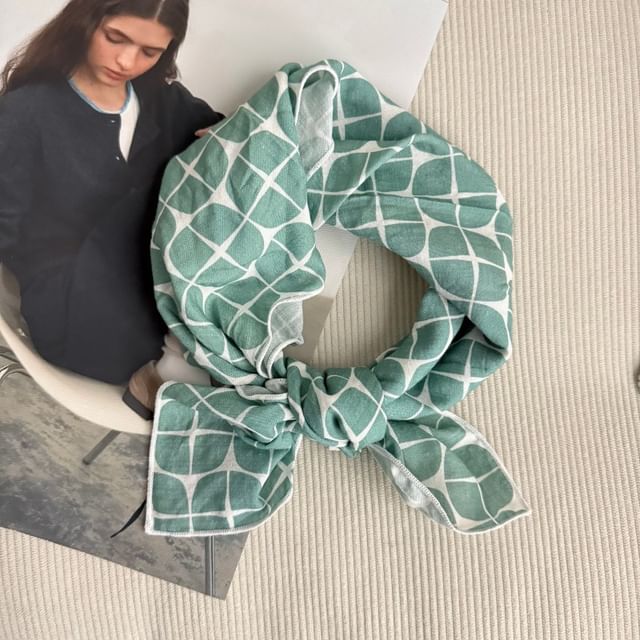 Floral Scarf Square Print