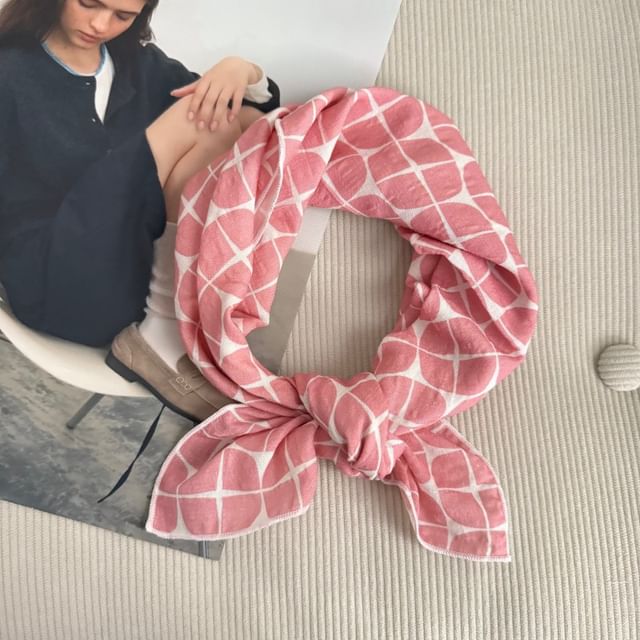 Floral Scarf Square Print