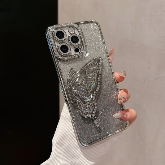 Phone Case Embellished Stand Butterfly