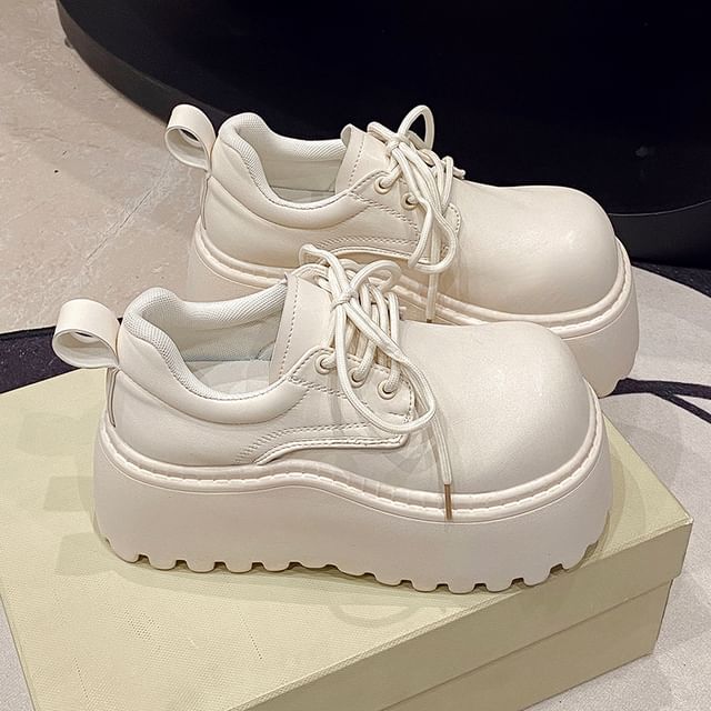 Platform Shoes Lace-Up Derby