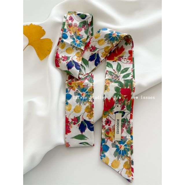 Scarf Hair Tie Patterned