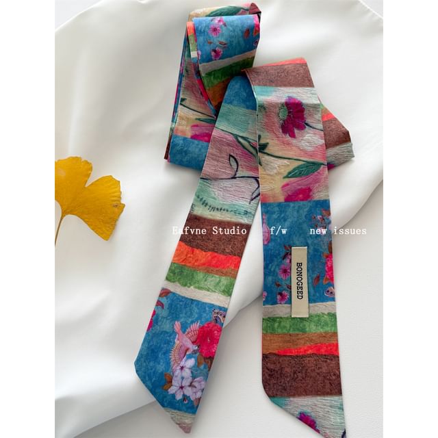 Scarf Hair Tie Patterned