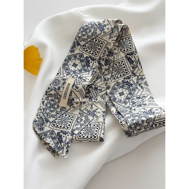 Scarf Hair Tie Patterned