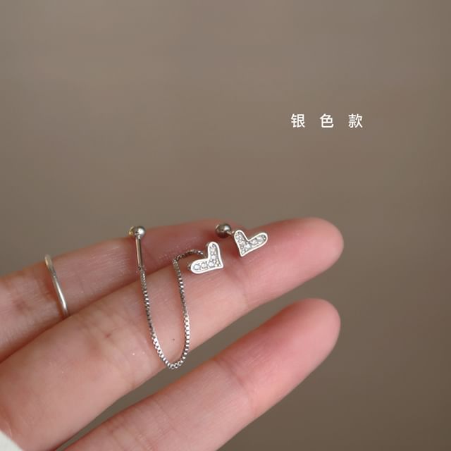Heart Dangle Earring Alloy
