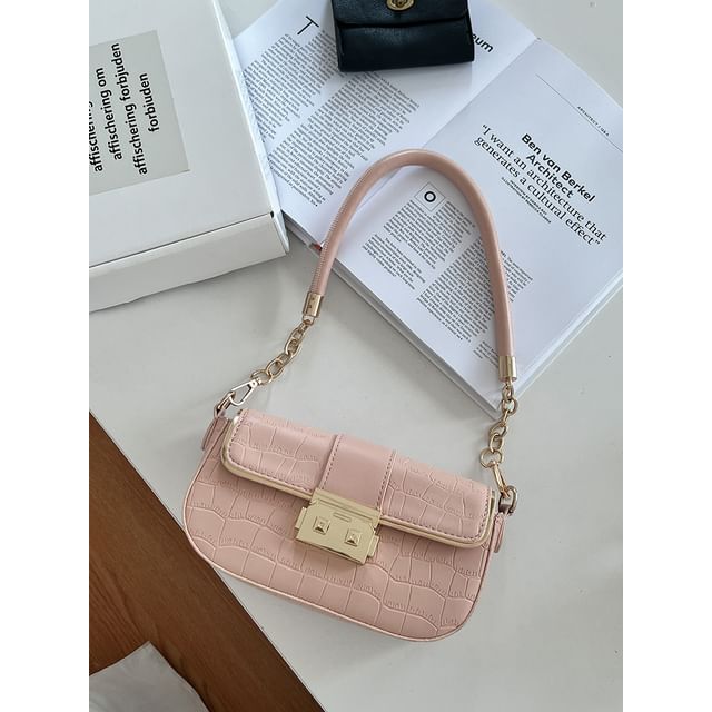 Bag Faux Shoulder Leather Flap